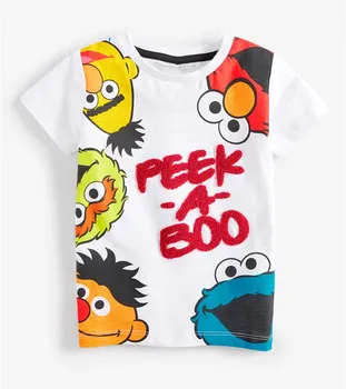 Juming Metrų 2vnt Sesame Street Elmo Kūdikių Berniukų Tees 2018 Prekės Vasaros Drabužių Vaikams, marškinėliai, Drabužiai, Vaikų trumpomis Rankovėmis