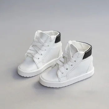BJD doll batai tinka 1/3 1/4 MSD DD lėlės dydis laisvalaikio bateliai juodos ir baltos spalvos sportbačiai ir lėlės priedai