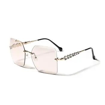 Mados Aikštė Taškus Akiniai nuo saulės Naujas Moterų Mažųjų Saulės akiniai Atspalvių 2021 Prabangos Prekės Metalo Sunglass UV400 Akiniai