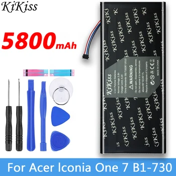 NAUJAS Aukštos Kokybės 5800mAh MLP2964137 Baterija Acer Iconia Vienas 7 B1-730 B1-730HD A1402 Nešiojamas Baterija Tablečių