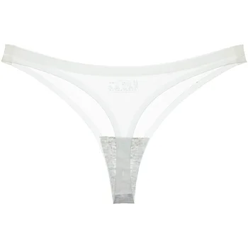 3PC Dirželius Moterų 's Underwear Ponios Kelnės Lyties Apeliaciją Kvėpuojantis Ledo Šilko Mažas Juosmens vientisas Besiūlis apatinis Trikotažas 173