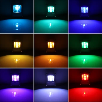 Vejos Potvynių Šviesos 10W RGB LED Vejos Lemputė, Prožektorius Prožektorius Nuotolinio valdymo pultelis atsparus Vandeniui Sodo Kanalų Dėmesio centre AC 85-245V