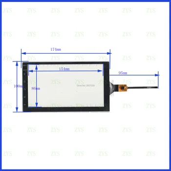 ZhiYuSun XY-PG70049-FPC 7inch Capacitive ekrano GPS AUTOMOBILIŲ 175mm*100mm Touchsensor stiklo
