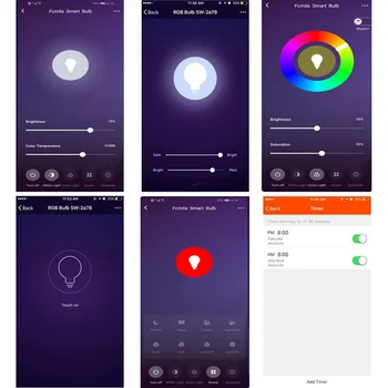 WIFI Smart Lemputė Namų Balsu Super Šviesus Wake-up Lights Pritemdomi Laikmačio Funkcija Šviesos Alexa/ 