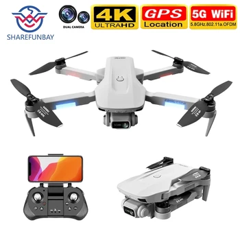 Naujas F8 drone 4K HD dual camera greitai, mini drone su gestų kontrolės funkcija, 5G Wifi FPV GPS skrydžių 30 minučių 2KM profesinės