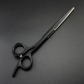 Custom profesinės japonija 5 5.5 6 colių juoda plaukų žirklės pjovimo kirpykla makas plaukų salonas žirklių žirklės, plaukų kirpimo žirklės