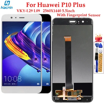 Ekrano ir Huawei P10 Plius VKY-29 L09 LCD Ekranas Jutiklinis Ekranas skaitmeninis keitiklis Asamblėjos Pakeitimo Ekrano ir Huawei P10 Plius LCD