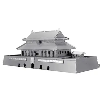 Microworld 3D Metalo Įspūdį Tian'anmen Aikštėje Pastato Modelis 