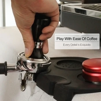 58mm Aukščio nerūdijančio plieno Kavos Suklastoti Rankena Butas Bazė Espresso Miltelių Butas Paspauskite Plaktukas Coffee Barista Įrankiai Coffeeware