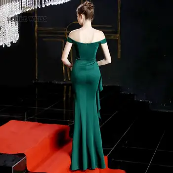 Prom dresses 2019 žalia undinė seksualus padalinta elastinga šalis suknelė seksualus vestidos de gala brangioji ilgai promenadzie suknelė