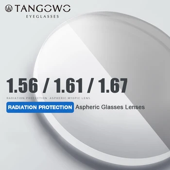 TANGOWO 1.56 1.61 1.67(+12.00~-12.00) Recepto CR-39 Dervos Asferiniai Akinių Lęšiai Trumparegystė Toliaregystė Presbyopia Optinis Objektyvas