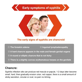 Sifilis (TP) Antikūnų Ekrano Kraujo Tyrimai Rinkiniai Sifilio Testas Knygoje Greito Nustatymo Privatumo Pristatymo ( 99.9% Tiksliai)