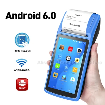 GZPDA08 4G Android 6.0 Nešiojamą POS PDA Terminalą Su 