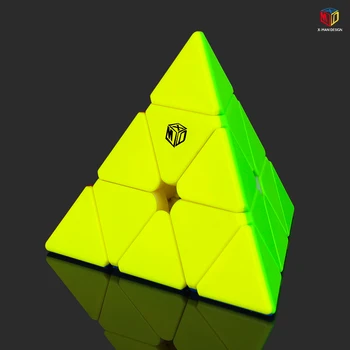 QiYi X-man Bell V2 Magnetinė Piramidė 3x3 magija greitis kubo XMD bell pyramin 3x3x3 cubo magico Profesinio Švietimo Žaislai
