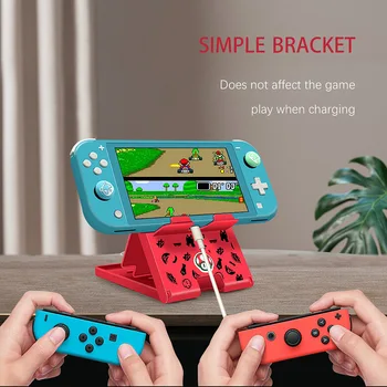 Reguliuojamas Laikiklio Stovas Nintendo Pereiti Žaidimą Važiuoklės Atramos Playstand Bazinę Lopšio Parama Nintendo Jungiklis Lite Žaidimą