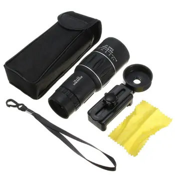 16x52 Zoom Pėsčiųjų Monokuliariniai Teleskopo Objektyvo Kamera, Naktinio Matymo HD taikymo Sritis Medžioklės Telefono Įrašą Turėtojas 