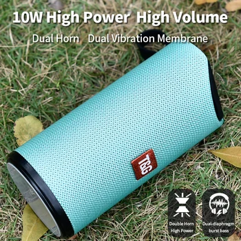 TG Portable Bluetooth Speaker Lauko Belaidis Garsiakalbis Mini Kolonėlė 3D 10W Stereo Muzikos Supa Paramos FM TFCard Bass Box
