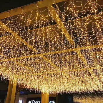 Kalėdų Žiburiai, Lauko LED Užuolaidų Varveklis Girliandą Pasakų Žibintai Ašaros 0,6 m, Naujųjų Metų Vestuvių Garliava Gatvė Kalėdinė Dekoracija