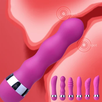 Mini G Spot Makšties Klitorio Dildo Vibratorius Moterims Av Stick Masturbator Analinis Butt Plug Erotinis Sekso Žaislai Suaugusiems Moteris Sexshop