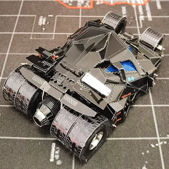 Metalhead 3D Metalo Įspūdį Dark Knight Batmobile Modelis Metalo Dėlionė 