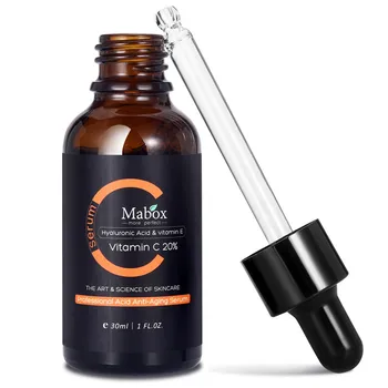 Mabox Vitamino C Serumas su Hialurono rūgštis Ultra Balinimo Švarus Naftos Spuogų,Raukšlių, Strijų ir Chirurginiai Randai