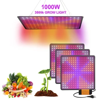 1000W Augti Šviesos diodų (Led) Pilno Spektro Lempa 225 Led Augalų Lemputės Šiltnamiuose Patalpų Fito Lempa Auga Palapinė