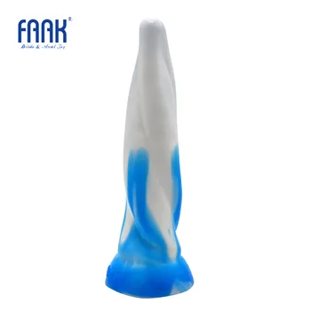 FAAK silikono analinis sekso žaislai, balta mėlyna spalvinga butt plug spiralės sekso produktai Treneris Moteris/Vyras Analinis Dildo vyrų masturbator