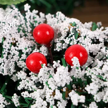 20 cm, 30 cm, 40 cm, Kalėdų vainikai žalios su sniego pušies kankorėžis raudonųjų vaisių apdailos Kalėdų dekoracijas namų nemokamas pristatymas
