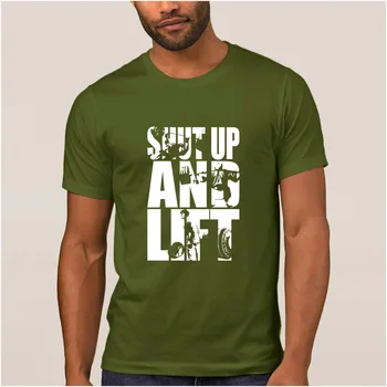 Nauja Stiliaus vyriški marškinėliai užsičiaupk ir liftai pritūpęs štangos trauka t-shirt vasaros Unikalius marškinėlius vyrų streetwear Pop Top Tee