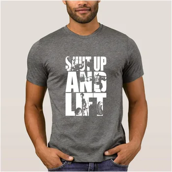 Nauja Stiliaus vyriški marškinėliai užsičiaupk ir liftai pritūpęs štangos trauka t-shirt vasaros Unikalius marškinėlius vyrų streetwear Pop Top Tee
