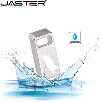 JASTER Super mini metalo флеш Usb Flash Drive 64GB 32GB 8GB 4GB Pendrive Vandeniui Sidabro U Disko Memoriy Usb Stick, Dovanos draugui