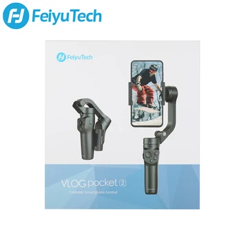 FeiyuTech Vlog Kišenėje 2 Nešiojamą Išmanųjį telefoną Gimbal Stabilizatorius selfie stick 