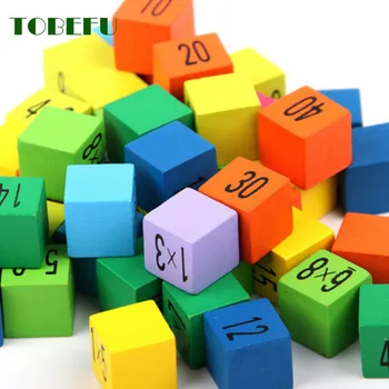 TOBEFU Montessori Ugdymo Mediniai Žaislai Vaikams, Žaislai 99 Daugybos Lentelė Matematikos Aritmetikos Mokymo priemones Vaikams