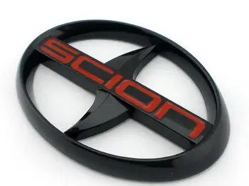 Šiaurės Amerikos SCION 12*8.2 cm automobilį uodega standartas SCION Refitting Logotipas Ženklelis 3D Lipdukas Toyota Reiz juoda