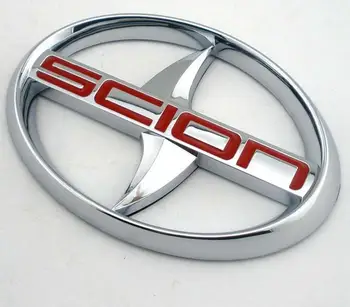 Šiaurės Amerikos SCION 12*8.2 cm automobilį uodega standartas SCION Refitting Logotipas Ženklelis 3D Lipdukas Toyota Reiz juoda