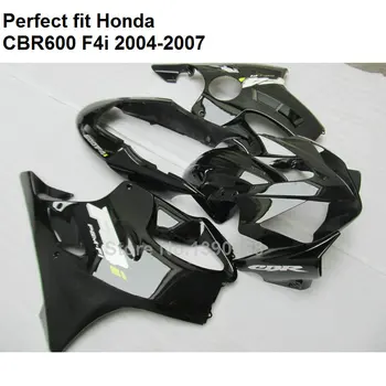 Tinka įpurškimo purvasargiai Honda CBR600 F4i 04 05 06 07 juoda lauktuvės rinkinys CBR600F4i 2004 m. 2005 m. 2006 m. 2007 HZ136