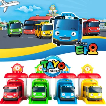 1Pc Animacinių filmų Priekaištauti Mažai Autobusų Žaislas Automobilis Araba Oyuncak Garažas, Automobilių Žaislai korėjos Anime Modelio Autobusų Žaislai Vaikams Berniukas Brinquedo