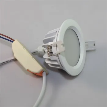 Atsparus vandeniui IP68 LED Downlight AC110V 220V Pritemdomi 15W Įleidžiamas LED Lubų šviestuvas Vonios Kambarį Anti-rūko žibintas