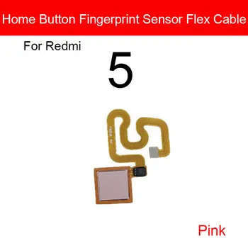 Pirštų atspaudų Home Mygtuką Flex Kabelis Xiaomi Redmi 5 Plius 5plus 5+ Meniu Klavišą Pripažinimo Jutiklis Flex Juostelės Pakeitimo Remontas