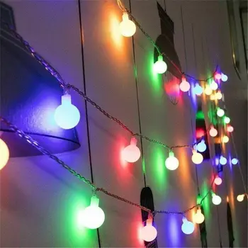 6M 10M Vyšnių Kamuolius LED Pasakų String Žibintai, Baterija, USB, 220V Pavara, Vestuvės, Kalėdos, Lauko Kambario Girliandą Apdaila