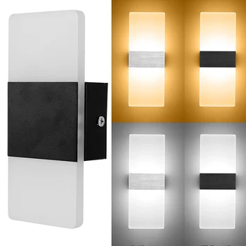 Naujas, Modernus Minimalistinis LED Aliuminio Naktiniai staleliai, Lempa Lempos Sienos Lempos Kambario Vonios Veidrodis Šviesos Tiesioginės Kūrybos Eilėje
