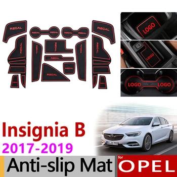 Anti-Slip Gumos Vartų Angą Taurės Kilimėlis Opel Insignia B 2017 2018 2019 MK2 OPC GSI Vauxhall Holden Commodore Reikmenys, Lipdukai