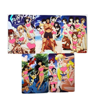 10vnt/set Japonų Anime Kolekcija Vienas Gabalas Sailor Moon Seksualus H Hobis Kolekcionuojamų Žaidimas Anime Kolekcija Korteles