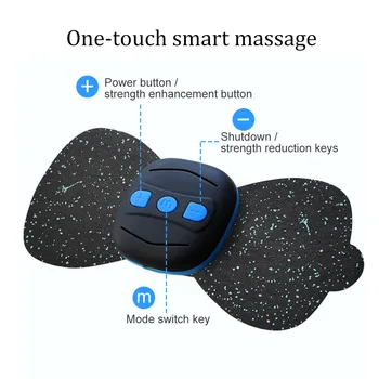 Mini USB Elektros Dešimtis Akupunktūra Žemo Dažnio Srovės Impulso Massager Pagalvėlės Pečių, Kaklo, Juosmens, Rankos Kojos Nugaros Masažas