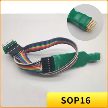 SOP8 / VSOP8 / SOP16 WSON Įrašyti Bandymo Chip Bandymo Zondas Pogo Pin Tarpai 1.27 mm su Laidu 30cm