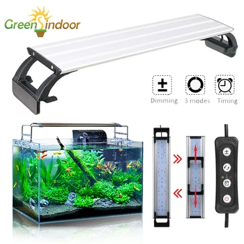 Akvariumas, Led Apšvietimas, Žuvų Bakas RGB Laikmatis LED Grow Light Vandeniui Kambarinių Augalų Naktį, Šviesos, Tamsos Akvariumo Apdaila Lempos