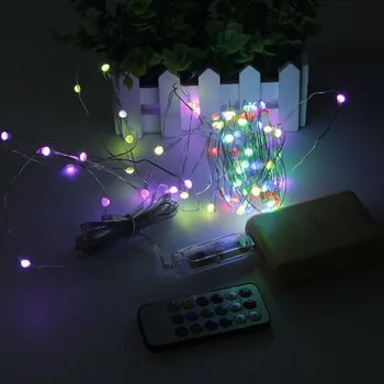 USB 5V Kalėdų LED Styginių Šviesos RGB Nuotolinis Valdymas Laikmatis 10M 100LED 20M 200LED Pasakų Girliandas, Vestuvių Kalėdų Medžio Dekoro Lempos