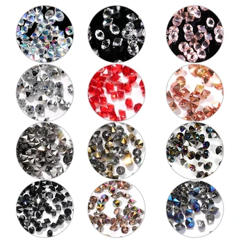 HNUIX 14000pc 3D nagų dailė dekoruoti cirkonio nagai masės uv gelio micro zircons kristalų, cirkonio akmenys ant nagų dekoras