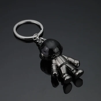 Cinko lydinys 3D metalo astronautas paketų prižiūrėtojų raktinę vyras Astronautas keychain porų vaikinui, dovanos car key chain bag papuošalai, aksesuarai