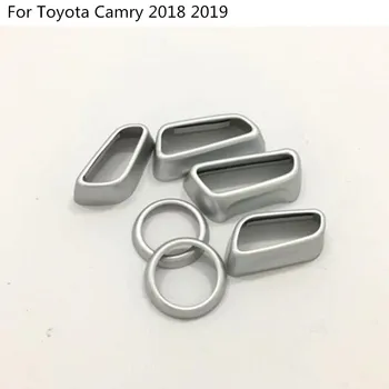 Toyota Naujas Camry XV70 2017 2018 2019 2020 Automobilio Dangčio Jutiklis ABS Matinis Sėdynės Reguliavimo Rankenėlę Mygtuką Perjungti Apdaila Stick 6pcs
